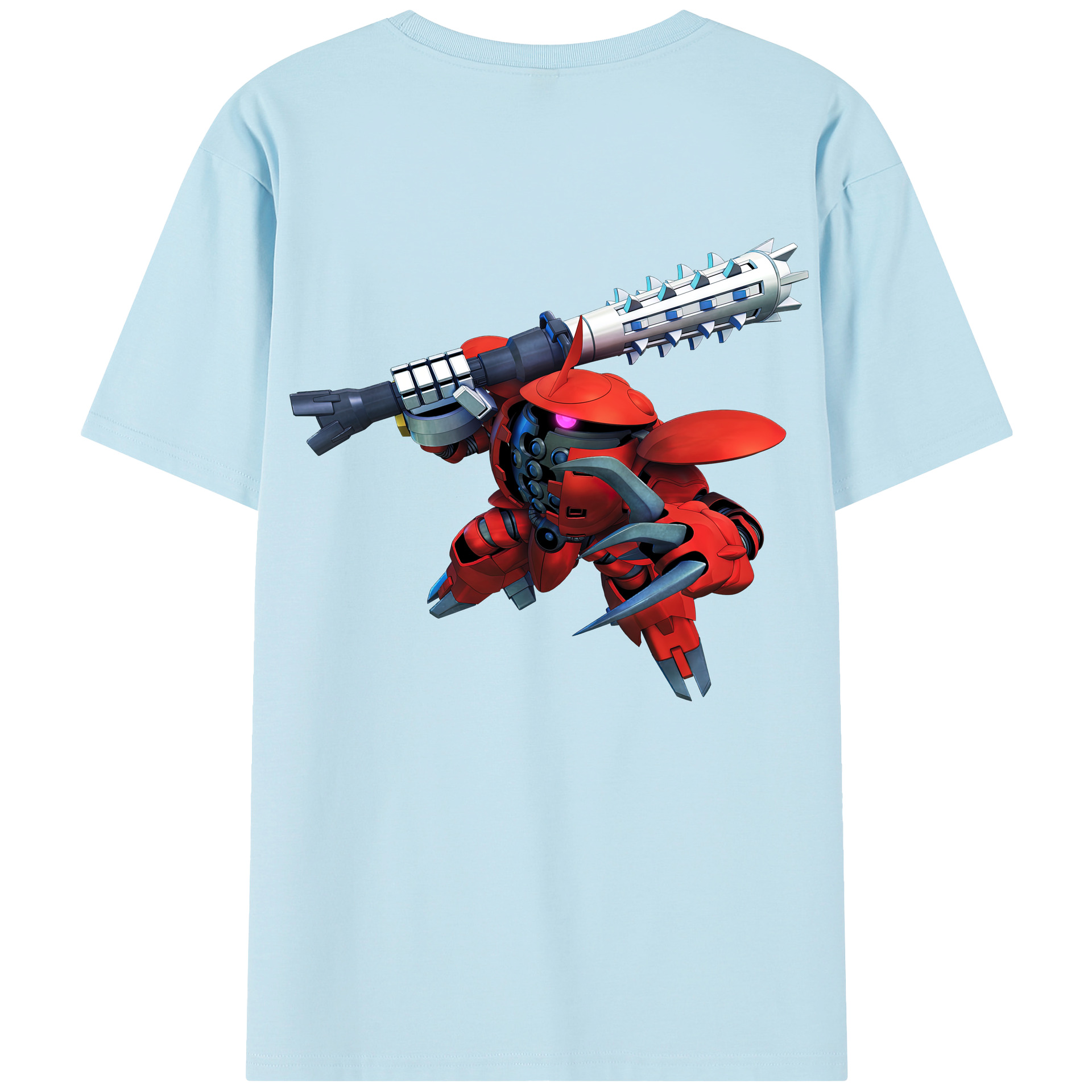 （画像用） 機動戦士ガンダム Mobile Suit Gundam 綿100％半袖Tシャツ（背面プリント）